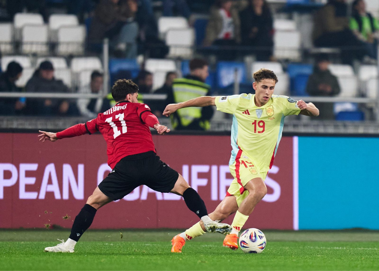 Испания – Грузия: коэффициент дриблинга 61–39, счет голов 10–5